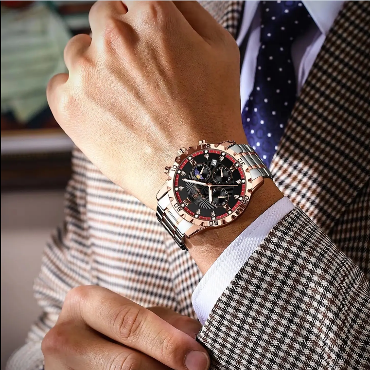 POEDAGAR Watch Men Luxury Full Steel Waterproof Mens Watches Montre Homme New Casual Luminous Sports Mens Wristwatch Clock