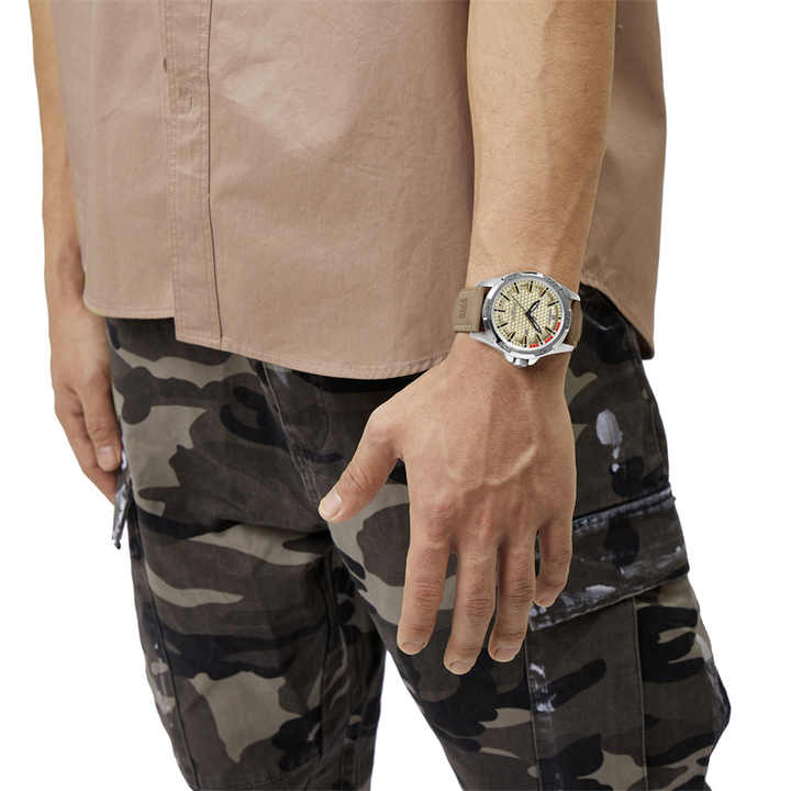 NAVIFORCE  Men's Sport Luxury Waterproof 3atm Fashion Leather Quartz Watch with Calendar