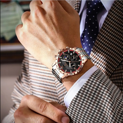 POEDAGAR Watch Men  Luxury Full Steel Waterproof Mens Watches Montre Homme New Casual Luminous Sports Mens Wristwatch Clock