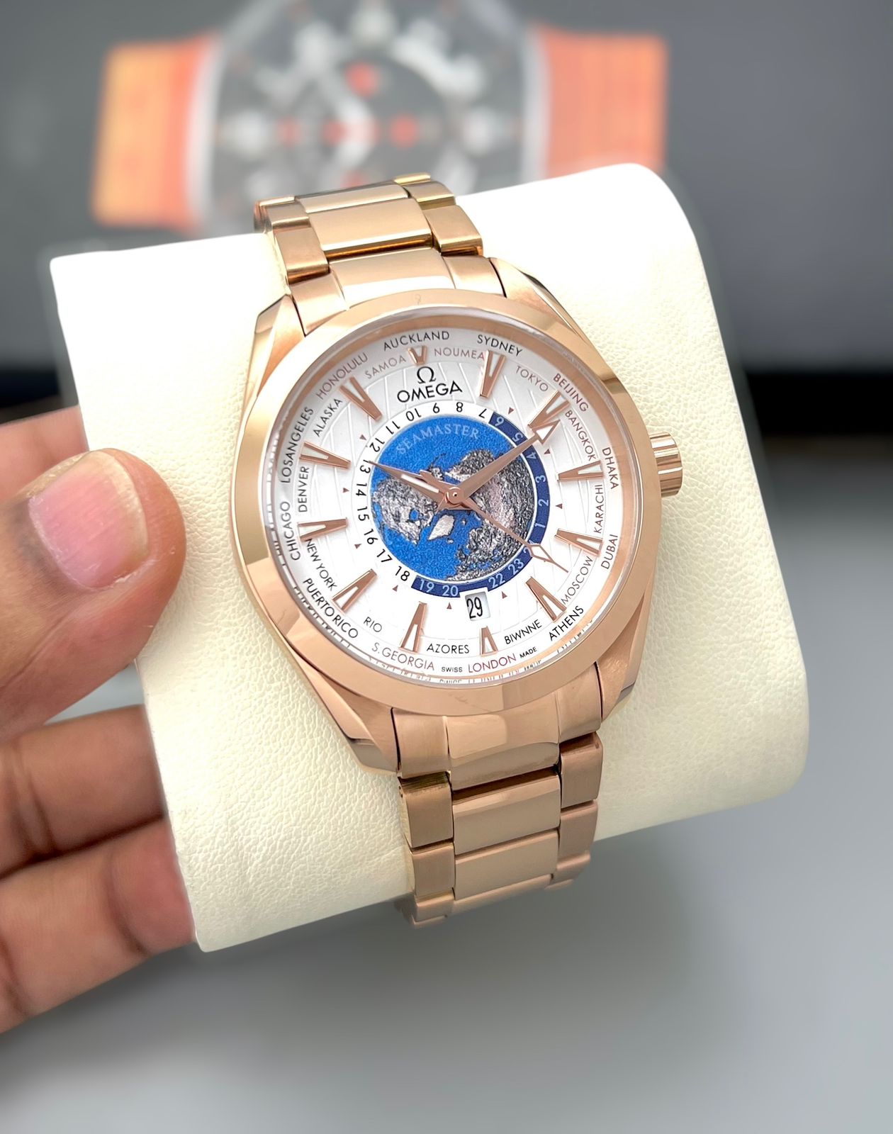 Omega Planet Ocean / Aqua Terra Worldtimer Style – 7AA Premium Collection