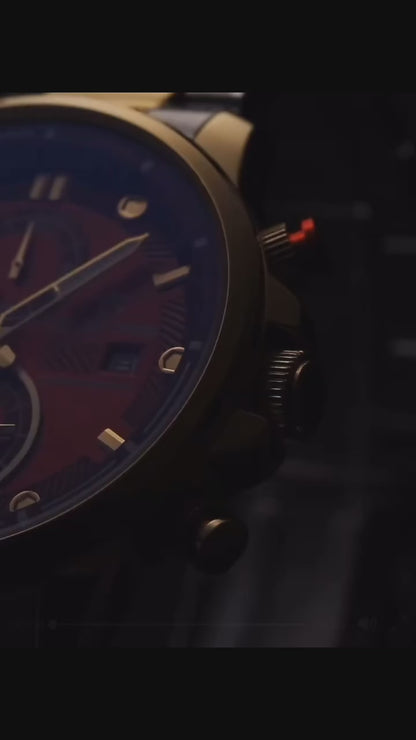 OLENSE 9006 Men’s Stainless Steel Quartz Watch with Calendar, Luminous Hands & 30M Waterproof